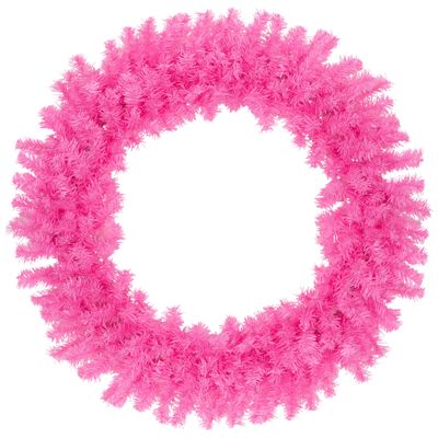 Artificial Pine Christmas Wreath - 36" - Pink - Unlit