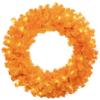 Northlight Pre-Lit Artificial Pine Christmas Wreath - 24" - Orange - Clear Lights view 1