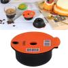 Reusable Coffee Capsule Filter Cup Machine, 180ML, Orange, with Spoon and Brush, Compatible Accessories view 3