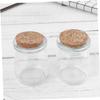 BIUDECO 2pcs Pudding Jar with Lid Airtight Glass Food Storage Container for Jam Sugar and Candy Practical Sealed Storage Bottles for Dry Food view 3