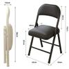TAJMDGW Portable Folding Chair for Office Dining Room Wedding, Metal Foldable Chair Stool with Padded Seats/Backrest, Heavy Duty Chair Camping Garden(Orange) view 3