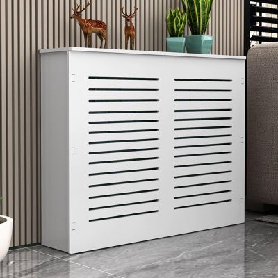 DSEWTEZXI Heater Covers for radiators with Storage Platform, Modern MDF steam Radiator Covers, Decoration Radiator Covers, Breathable Radiator Covers, Radiator Cabinet Shelf.