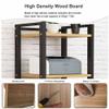 4/5/6/7 Tier AV Media Cabinet Stand, 140cm Tall Audio Tower Rack, Corner TV Stand with Adjustable Shelf, Modern Stereo Racks and Stands for Living, Gaming, Recording Room(Red Walnut,50*40*140CM_4 TIER view 4