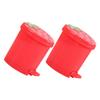 Unomor 2pcs Cute Cartoon Trash Can Desktop Garbage Bin for Kitchen Bedroom and Office Practical Waste Container for and Room Decor view 1