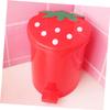 Unomor 2pcs Cute Cartoon Trash Can Desktop Garbage Bin for Kitchen Bedroom and Office Practical Waste Container for and Room Decor view 3