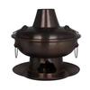 NMGMJQ Chinese Charcoal Hotpot Copper Hot Pot Thickened Pure Purple Copper Multi-Person Hot Pot Mongolian Hot Pot Cookware for Family Copper Hot Pot(30cm) view 1