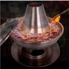 NMGMJQ Chinese Charcoal Hotpot Copper Hot Pot Thickened Pure Purple Copper Multi-Person Hot Pot Mongolian Hot Pot Cookware for Family Copper Hot Pot(30cm) view 3