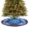 Christmas Tree Skirt Christmas Ornament Holiday Tree Skirts Blue Owl Printed Christmas Decorations for Winter New Year Holiday Party Decor Indoor Outdoor view 4