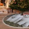 Christmas Tree Skirt Bichon Frise Tree Skirt Xmas Tree Skirt for Holiday Soft Plush 36" Christmas Tree Skirt Farmhouse hristmas Tree Mat for Indoor Outdoor Holiday Party view 1