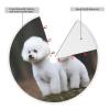 Christmas Tree Skirt Bichon Frise Tree Skirt Xmas Tree Skirt for Holiday Soft Plush 36" Christmas Tree Skirt Farmhouse hristmas Tree Mat for Indoor Outdoor Holiday Party view 2