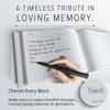Gallery Leather Funeral Guest Book for Memorial Service and Celebration of view 2