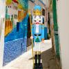 CDL Large Christmas Nutcracker 6 feet high Pastel Blue and White King Wooden Nutcracker Figurine Front Door Decor K17 view 2