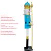 CDL Large Christmas Nutcracker 6 feet high Pastel Blue and White King Wooden Nutcracker Figurine Front Door Decor K17 view 3