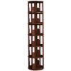 4/5/6 Tier Rotating Bookshelf Multi-Tier Floor Shelf Plenty of Storage Space Smooth Finish Suitable for Office Living Room Study(Walnut Coloured,193.8 * 46cm) view 1