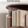 4/5/6 Tier Rotating Bookshelf Multi-Tier Floor Shelf Plenty of Storage Space Smooth Finish Suitable for Office Living Room Study(Walnut Coloured,193.8 * 46cm) view 4