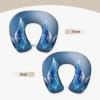 MYHSZTAH Angel Wing Print Custom U-Shaped Pillow,Memory Foam Cervical Neck Travel Pillow,for Home,Camping,Travelling view 3