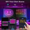 Smart Curtain Lights, 900 LEDs App Controlled DIY Fairy Lights Pattern and Text Programmable, Music Sync with Remote, Waterproof, for Indoor Valentine's Day Christmas Decoration, RGB Color Changing view 2