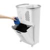3-Layer Bathroom Laundry Basket Clothes Storage Basket Waterproof Household Kitchen Grocery Fruit Vegetable Storage Shelf Stand With Universal Wheels (2 Layers) view 1