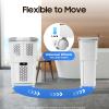 3-Layer Bathroom Laundry Basket Clothes Storage Basket Waterproof Household Kitchen Grocery Fruit Vegetable Storage Shelf Stand With Universal Wheels (2 Layers) view 4