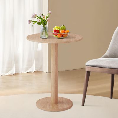 YMXLTD Small Round Dining Table for 1-2, Boho Circle Dining Breakfast Table, Circular Tulip Casual Coffee Round Dining Room Table for Corner,Small Spaces,Kitchen,Apartment