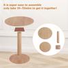 YMXLTD Small Round Dining Table for 1-2, Boho Circle Dining Breakfast Table, Circular Tulip Casual Coffee Round Dining Room Table for Corner,Small Spaces,Kitchen,Apartment view 3