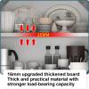 Solid wood kitchen cabinet wall cabinet cabinet bathroom storage cabinet wall-mounted balcony storage cabinet wall cabinet,wall mounted cabinet glass,wall kitchen cabinets(120*30*80CM/47.2*11.8*31.5IN view 3
