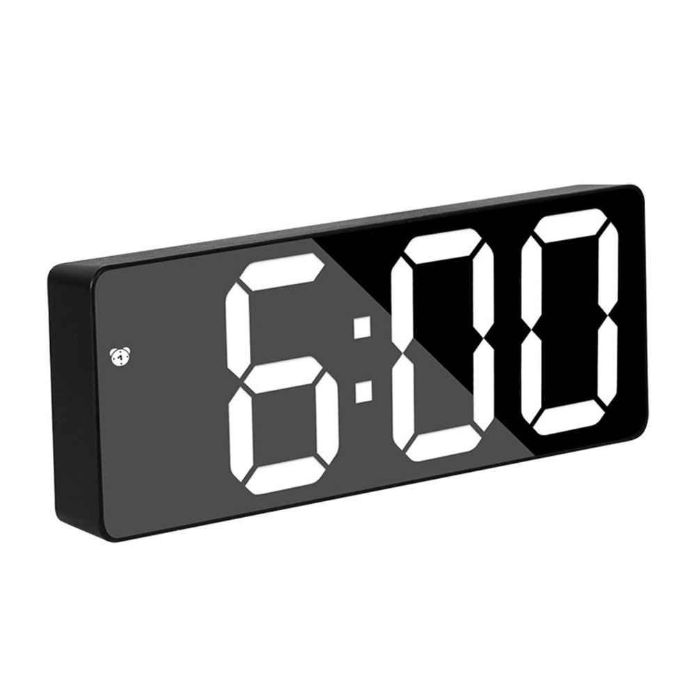 Smart Digital Alarm Clocks for Bedrooms, Big Display Plug in Simple Basic Digital Clock, LED Screen, Snooze, Dimmable, Temperature, Date, Small Electronic Desk Clock for Kitchen Office