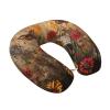 HJKTVDRQ Sugar Skulls Butterfly Print Memory Foam Cervical Neck Pillow,Versatile U-Shaped Pillows for Home,Office,Camping,Travelling view 2