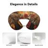 HJKTVDRQ Sugar Skulls Butterfly Print Memory Foam Cervical Neck Pillow,Versatile U-Shaped Pillows for Home,Office,Camping,Travelling view 4