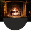 63x37 Extra Large Half Round Fireproof Fireplace Mat Hearth Rug Non-Slip - Flame Resistant Floor Covering Pad - Fire Retardant Fiberglass Carpet view 1
