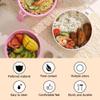 BAUFIX Microwave Ramen Bowl with Lid, 2025 New Ramen Noodles Bowl, Ramen Microwave Bowl, Ramen Bowl Set with Chopsticks, Spoon, Fork, Portable Ramen Cooker for Dorm, Home, Office (Black) view 2
