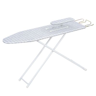 Worparsen 42 inch Ironing Boards, Full-Size Foldable Ironing Board,Space Saver Ironing Board, Adjustable Height 4-Leg Fold-Up Ironing Boards Lightweight and Easy Storage Ironing Board from USA Blue