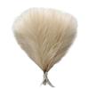 Queenbox 16.5in 10pcs Artificial Fluffy Pampas Grass, Faux Reed Grass Pampas Grass Short Stems Bouquet for Vase Boho Home Wedding, Beige view 1
