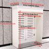 Snaweo PVC Radiator Cover, White Heater Cover Cabinet Shelf, Heating Cabinet Shelf Bathroom Floor Cabinet with 2 Doors and Modern Horizontal Design Grill Slats, for Home and Office(L70xH70xW15cm) view 2