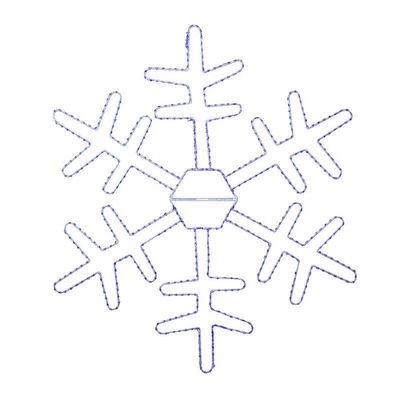 18-inch Micro Snowflake with Blue Lights, Foldable for Storage