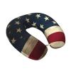 SamLng U.S. Flag Memory Foam Travel Pillow - Neck Support for Airplane, Car, Home Office - Ideal for Work, Driving and Leisure view 2