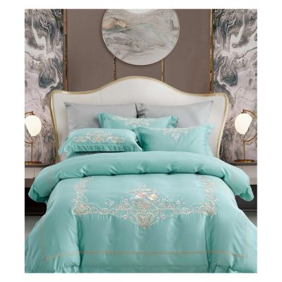Pink Embroidery bedlinen Bedding Set King Queen Size Bed Linen Egyptian Cotton Duvet Cover Bedspread Set Pillowcases,Bed