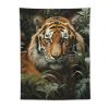 JTMVNKG Jungle Tiger Tapestry Wall Hanging 30 X 40 in Decorates Tapestrys for Living Room Aesthetic Wall Hanging Wall Decor Tapestries for Dorm Room Personalized Wall Blanket view 1