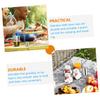 HOLIDYOYO 10pcs Stainless Steel Travel Cup Stackable Mug Portable Beverage Glasses Camping Beer Cups view 3