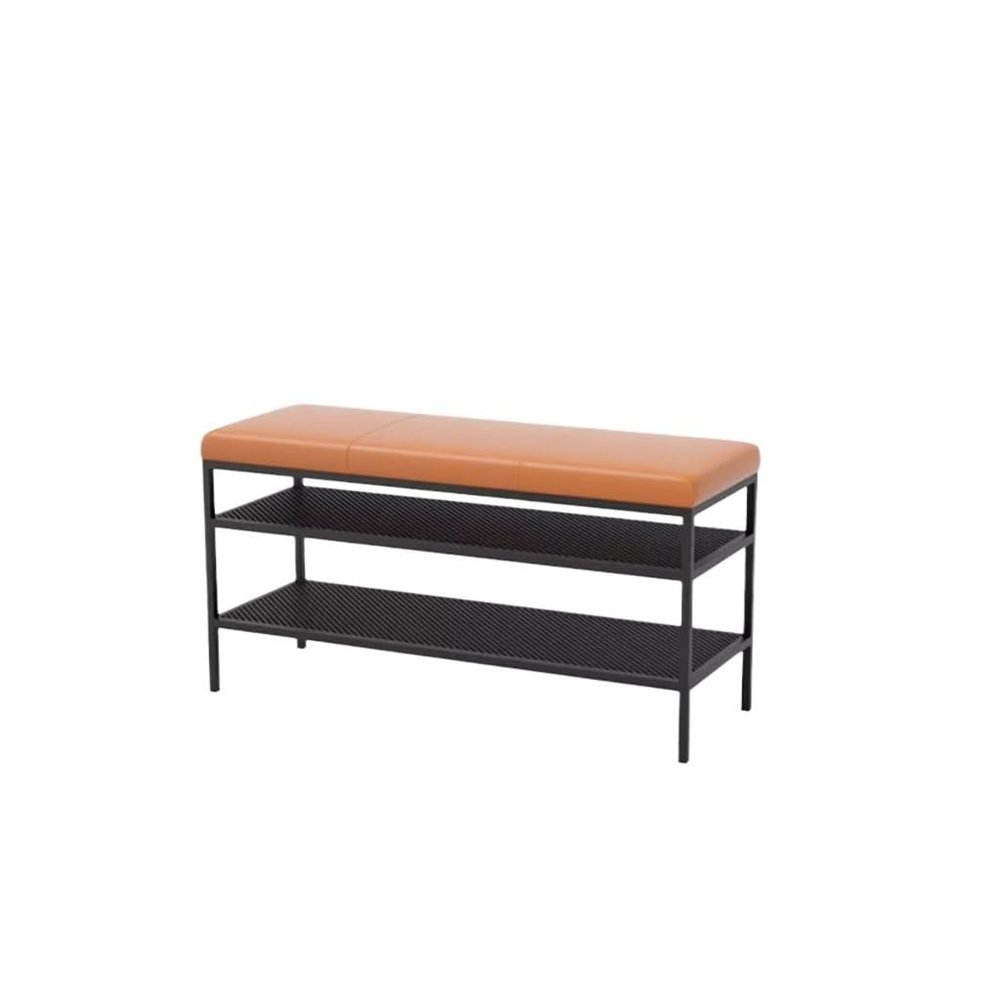 DIEYPOL Footboard Bench Shoe Changing Stool, Shoe Wearing Stool, Fabric Sofa Stool, Porch Entrance Shoe Stool