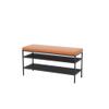 DIEYPOL Footboard Bench Shoe Changing Stool, Shoe Wearing Stool, Fabric Sofa Stool, Porch Entrance Shoe Stool view 1