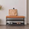 DIEYPOL Footboard Bench Shoe Changing Stool, Shoe Wearing Stool, Fabric Sofa Stool, Porch Entrance Shoe Stool view 3