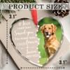 Fastpeace Personalized Wings Memorial Dog Christmas Ornaments - Forever in Our Hearts Acrylic Ornament for Your Loss Pet - Custom Photo, Name, Years (Memorial Cat Glass Heart) view 4
