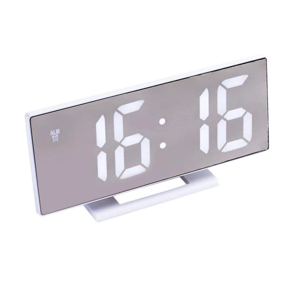 FUNOMOCYA Large Screen Mute Alarm Clock Led Digital Watch Student Electronic Clock Night Light