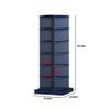 Anwick Revolving 24 Pairs Shoe Rack Storage Organizer,6-Tier Spinning Shoe Rack Tower,Rotating Lazy Susan Shoe Rack for Living Room Entryway Doorway Bedroom (Blue, 6 Tier) view 2