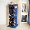 Anwick Revolving 24 Pairs Shoe Rack Storage Organizer,6-Tier Spinning Shoe Rack Tower,Rotating Lazy Susan Shoe Rack for Living Room Entryway Doorway Bedroom (Blue, 6 Tier) view 3
