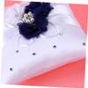 FELTECHELECTR Wedding Supplies Set Ring Pillow 20x20cm Flower Basket Notebook Pen Holder Bridal Flowers view 2