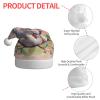YaWea Koala Bear print Christmas Santa Hat, Funny Christmas Hats for Adults Velvet Christmas Party Favors Hats view 3