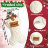 MATONGO Personalized Pet Dog Christmas Stocking, Custom Bone Knit Christmas Stocking Large 16.5 Inch with Laser-Engraving Name, Customized Xmas Stocking, Gifts for Family Kids-Set of 7 view 2