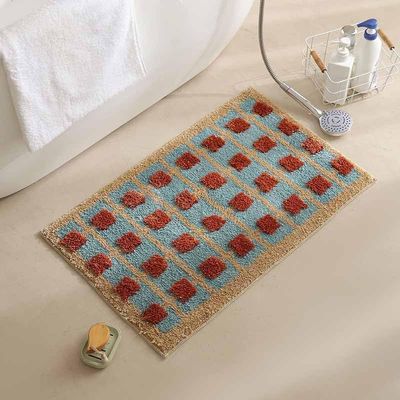 Bath mats for Bathroom,Bathroom Rugs,Bath mat,Bathroom Rug,Suitable for Bathroom Door Water Absorption Quick Drying Toilet Bathroom Bathroom Carpet Bedroom Plush and Other Scenes(A)